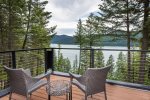 Relax and take in the lake views from the private master suite patio.